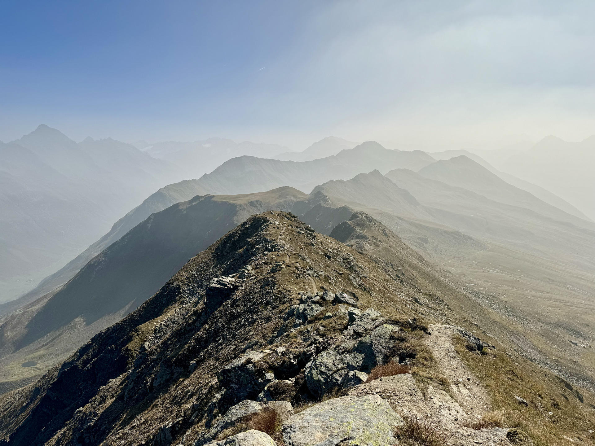 Wanderung Jakobshorn Gratwanderung Strecke 4