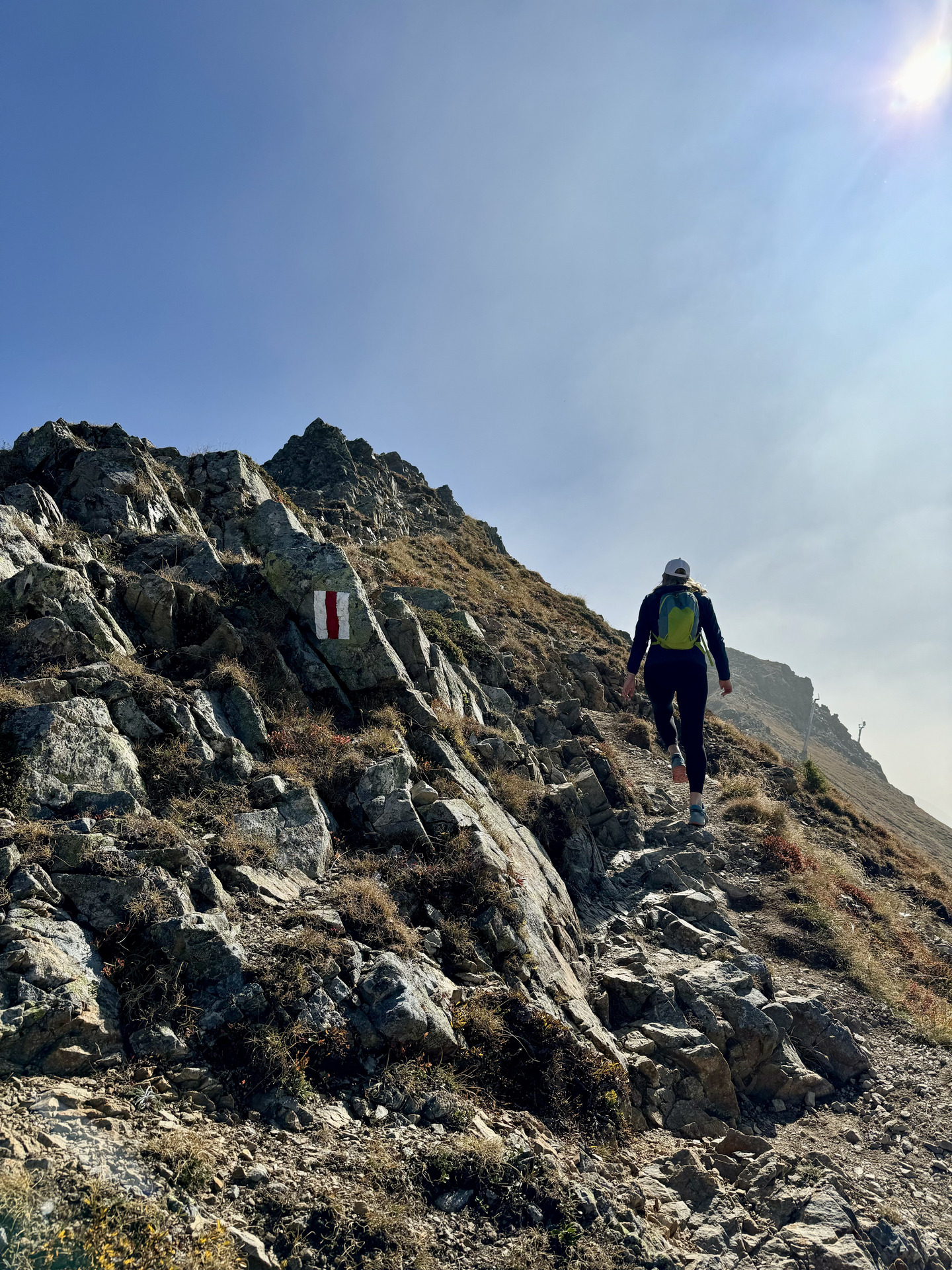 Wanderung Jakobshorn Gratwanderung Strecke 9
