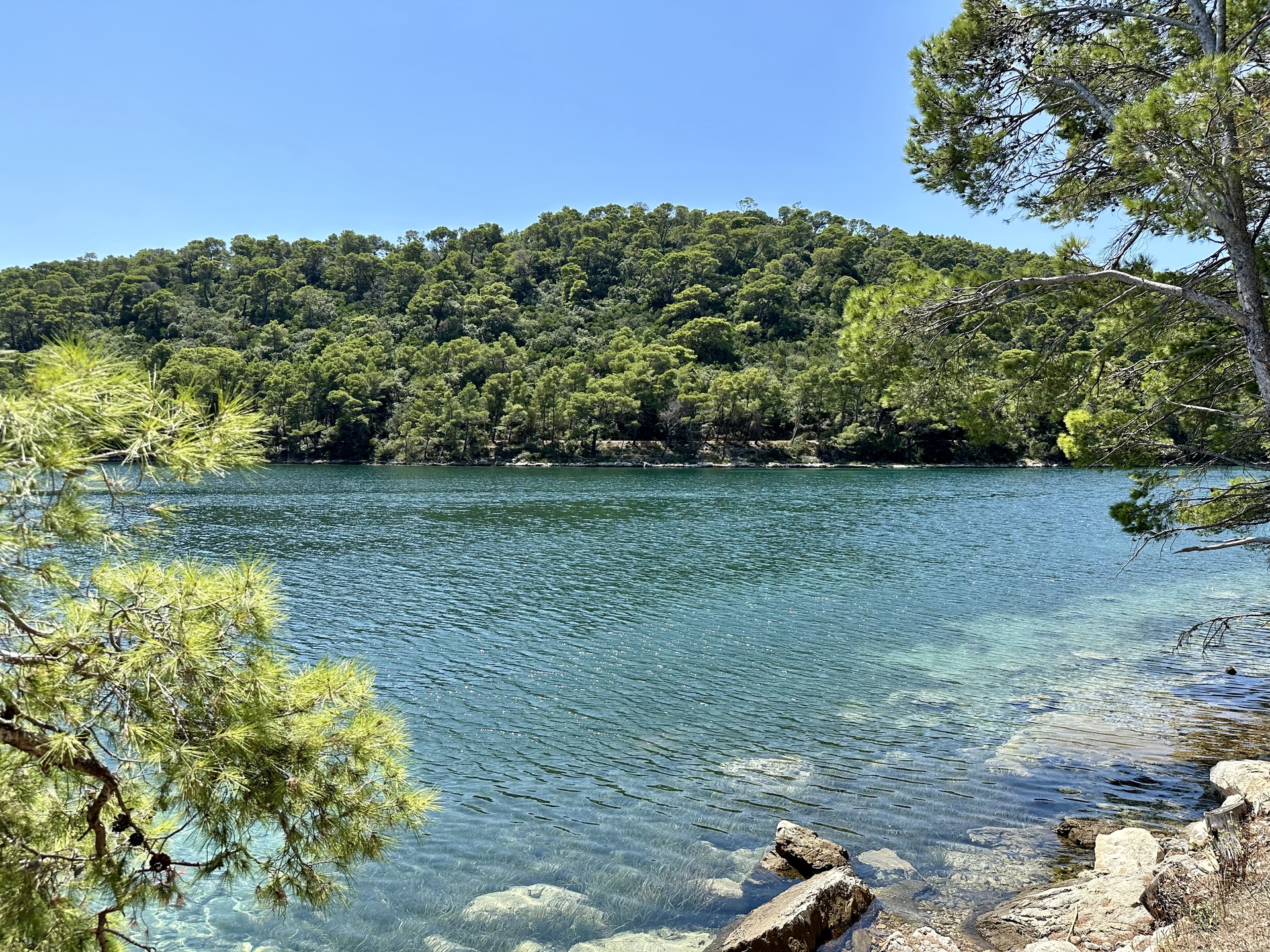 Wanderung Mljet Kroatien Lagune Strecke 4