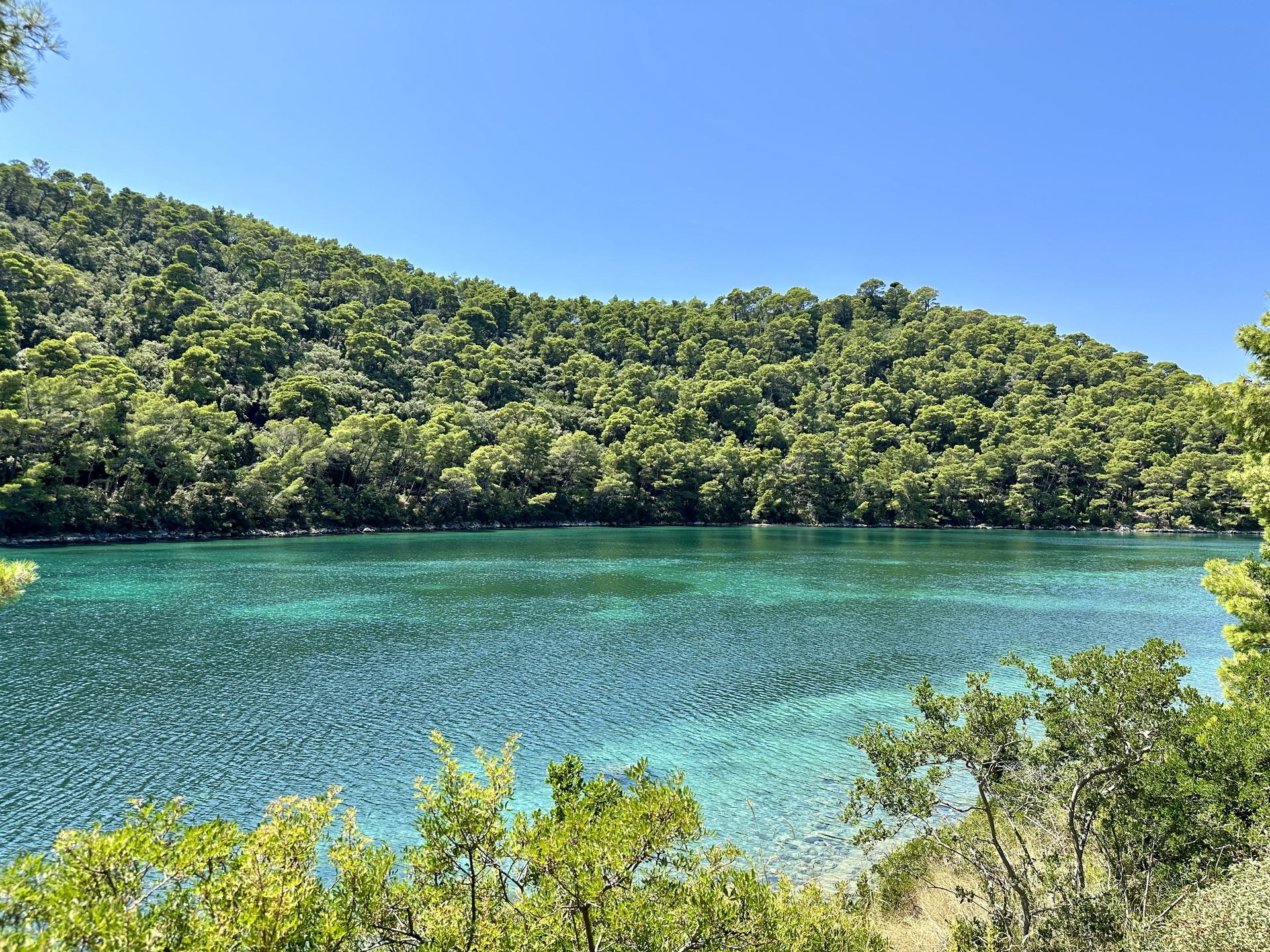 Wanderung Mljet Kroatien Lagune Strecke 5